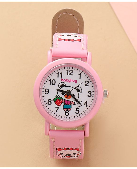Bayhug Free Size Analog Watch - Pink