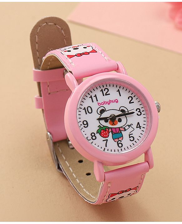 Bayhug Free Size Analog Watch - Pink