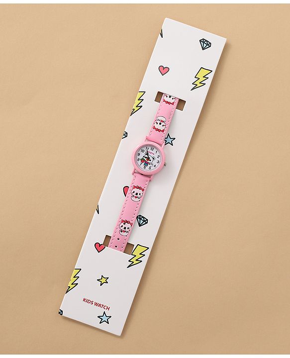 Bayhug Free Size Analog Watch - Pink