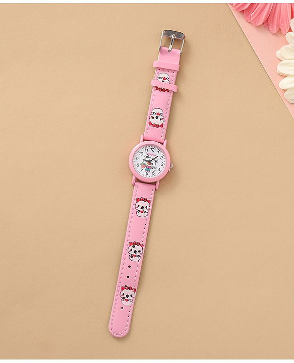 Bayhug Free Size Analog Watch - Pink