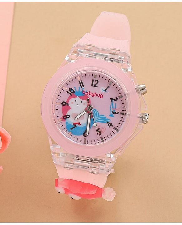 Bayhug Free Size Analog Watch - Pink