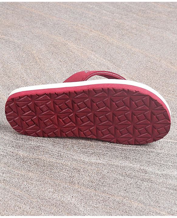 Pine Kids Flip Flops Elsa Print - Maroon Blue