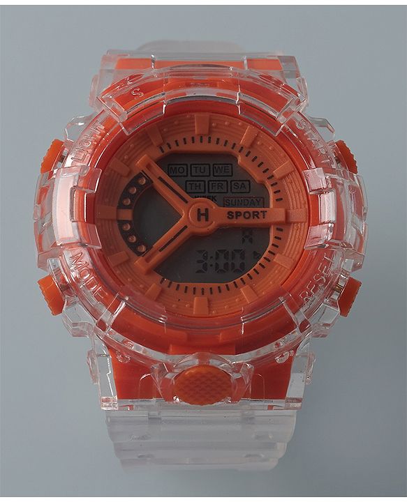 Pine Kids Free Size Digital Watch - Orange