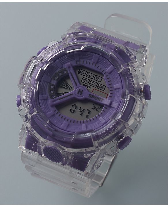 Pine Kids Free Size Digital Watch - Purple