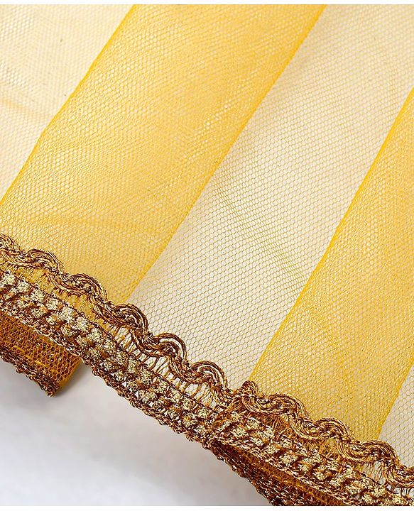 Babyhug Sleeveless Choli & Lehenga with Dupatta - Orange