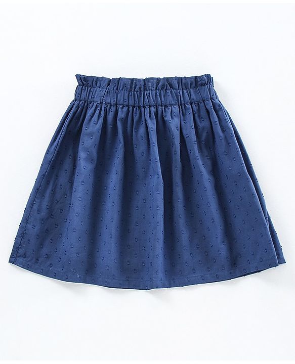 Pine Kids Mid Thigh Dobby Skirt - Blue