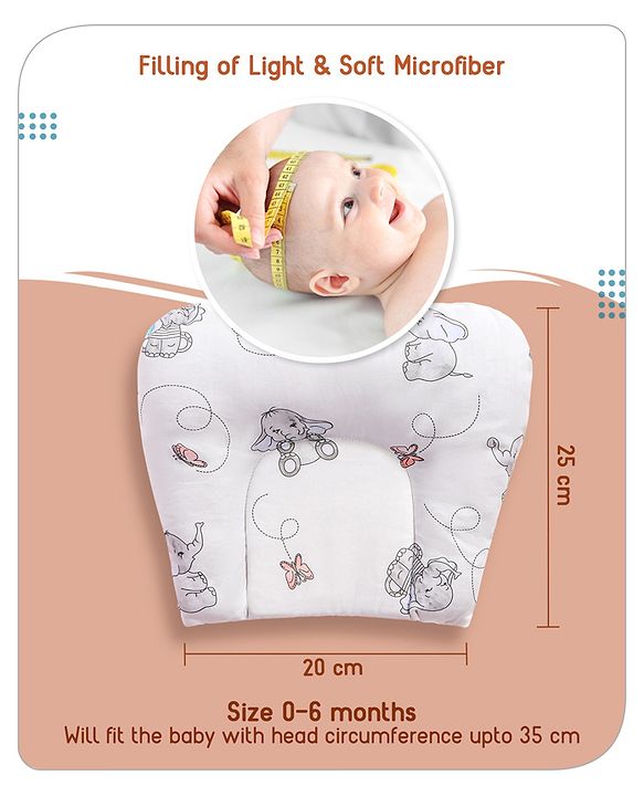 Babyhug Premium 180 TC Cotton Baby Bedding Essentials Set Pack of 6 Elephant Theme -Blue