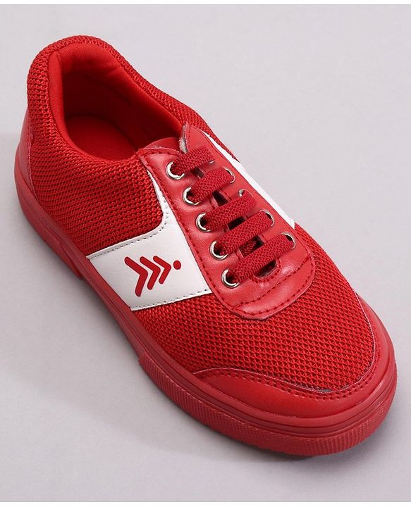 Pine Kids Casual Elasticated Lace Closure Chunky Shoes - Red