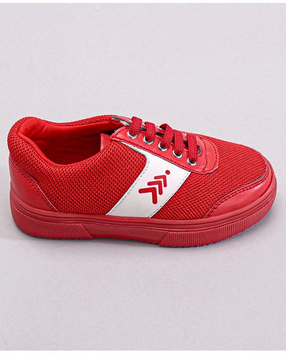 Pine Kids Casual Elasticated Lace Closure Chunky Shoes - Red