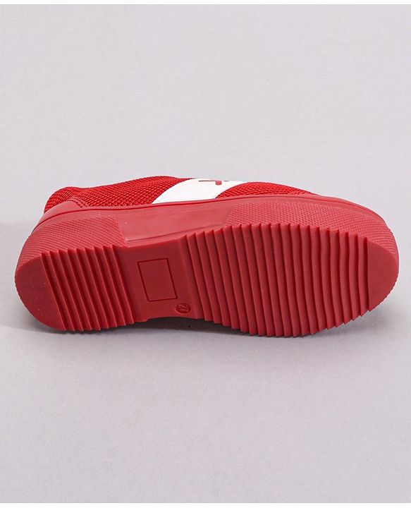 Pine Kids Casual Elasticated Lace Closure Chunky Shoes - Red