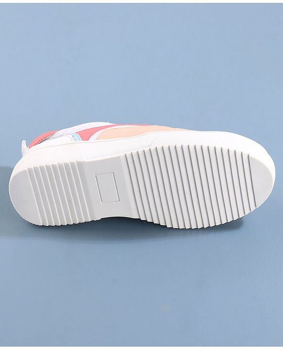 Pine Kids Lace Up Casual Shoes Color Block - White