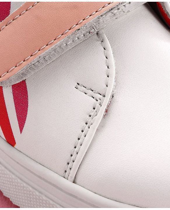 Pine Kids Casual Shoes - White Red