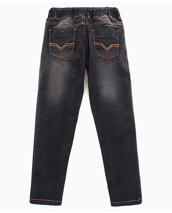 Pine Kids Full Length Emzyme Wash Jeans - Black