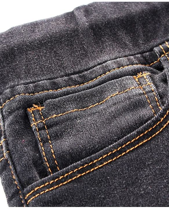 Pine Kids Full Length Emzyme Wash Jeans - Black