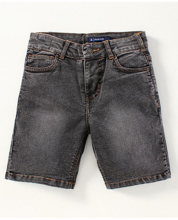 Pine Kids Mid Thigh Shorts With Pockets - Black