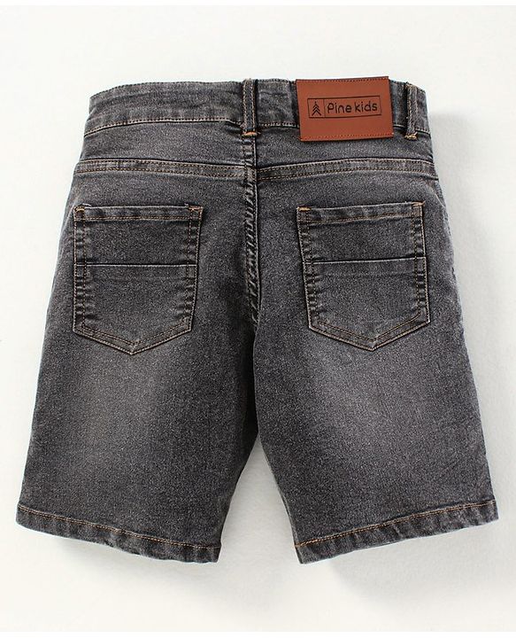 Pine Kids Mid Thigh Shorts With Pockets - Black
