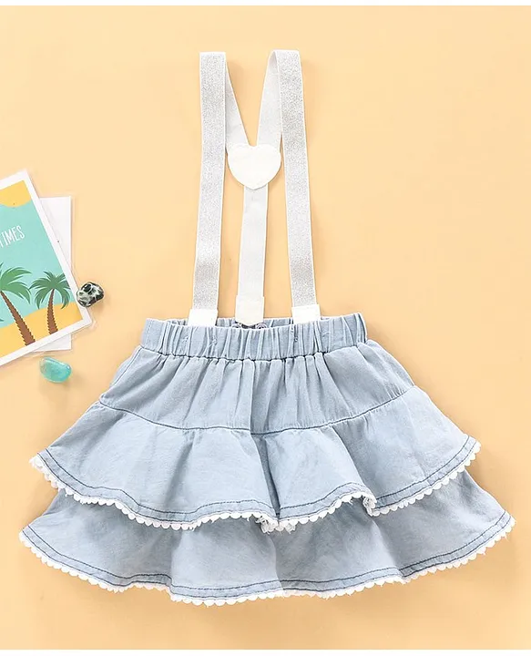 Girls Clothing | Baby Denim Skirt Set | Freeup
