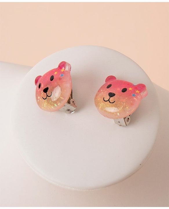 Babyhug Teddy Bear Earrings - Multicolor