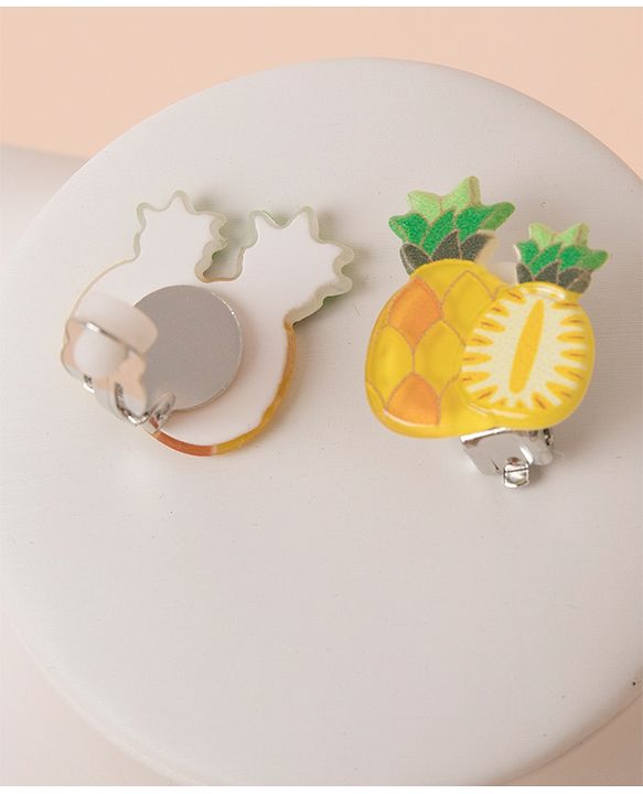Babyhug Pineapple Earrings - Yellow