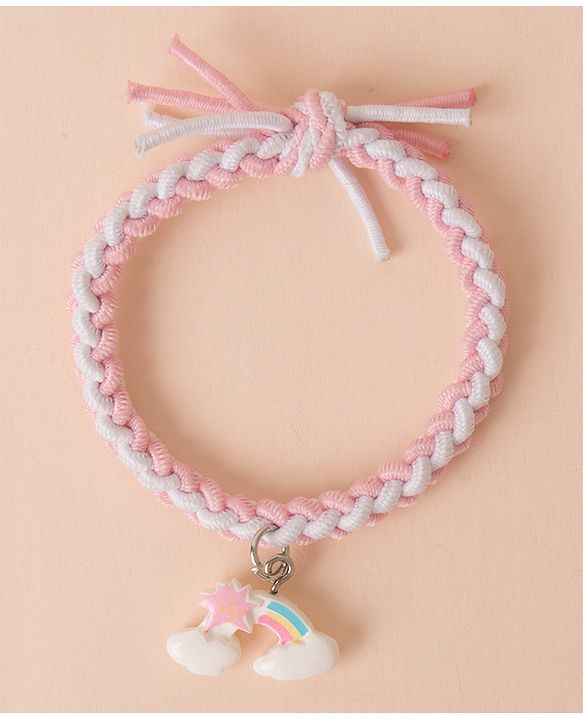Pine Kids Tie Knot Bracelets - Pink