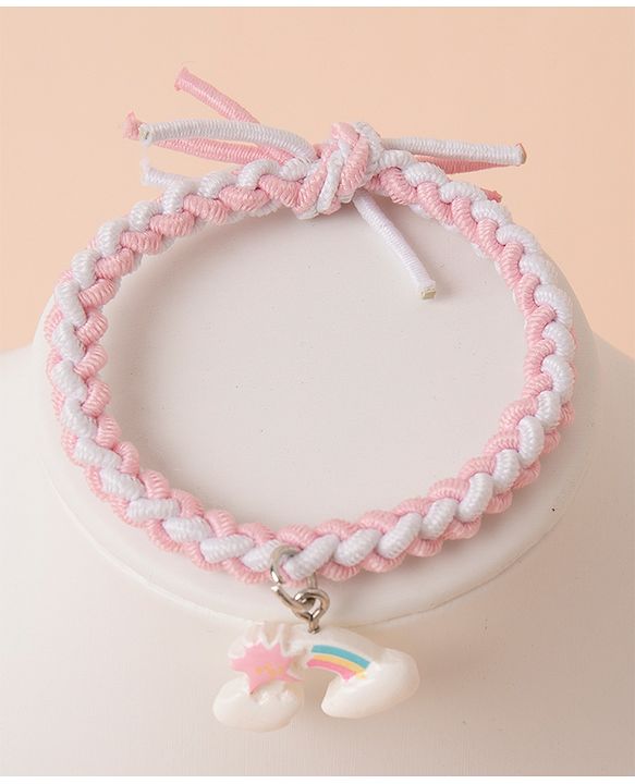 Pine Kids Tie Knot Bracelets - Pink