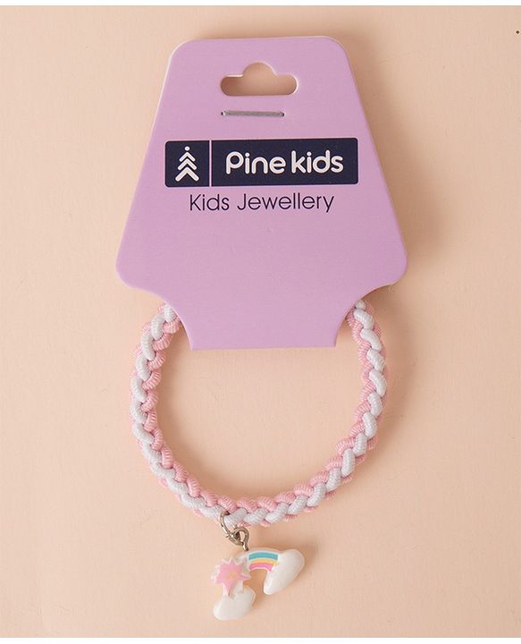 Pine Kids Tie Knot Bracelets - Pink