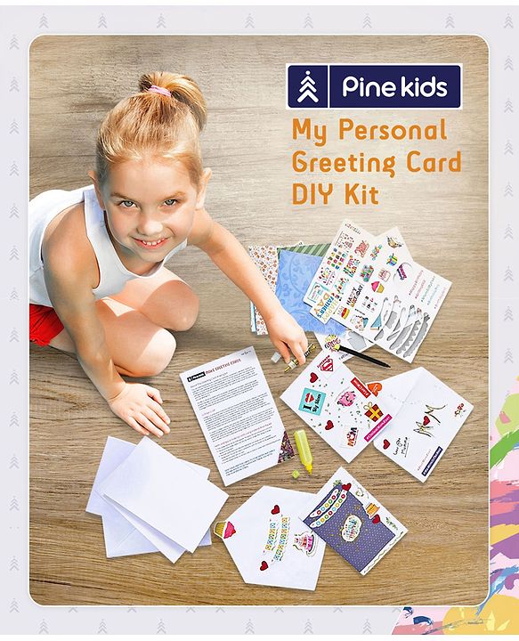 Pine Kids My Personal Greeting Card DIY Kit - Multicolour