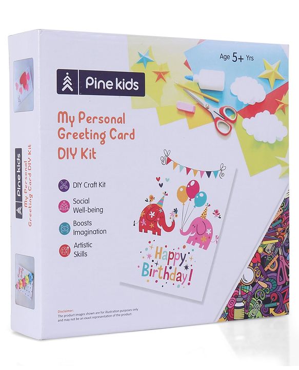Pine Kids My Personal Greeting Card DIY Kit - Multicolour