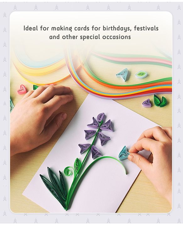 Pine Kids Swirl N Twirl Paper Quilling DIY Kit - Multicolour