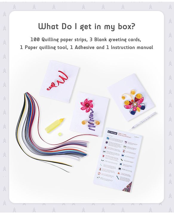 Pine Kids Swirl N Twirl Paper Quilling DIY Kit - Multicolour