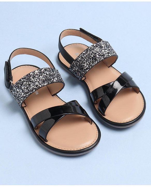 Pine Kids Party Wear Sandals - White