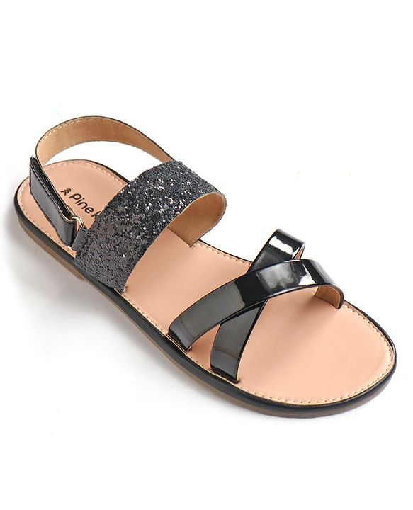 Pine Kids Party Wear Sandals - White