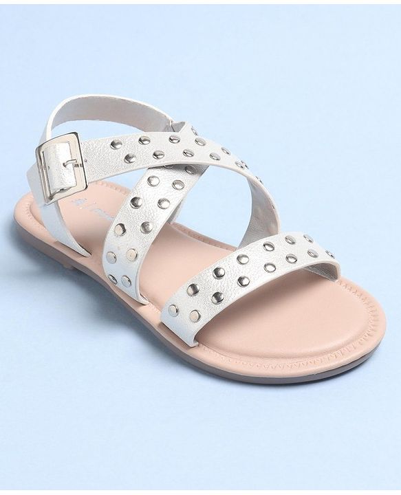 Pine Kids Party Wear Sandals - Silver