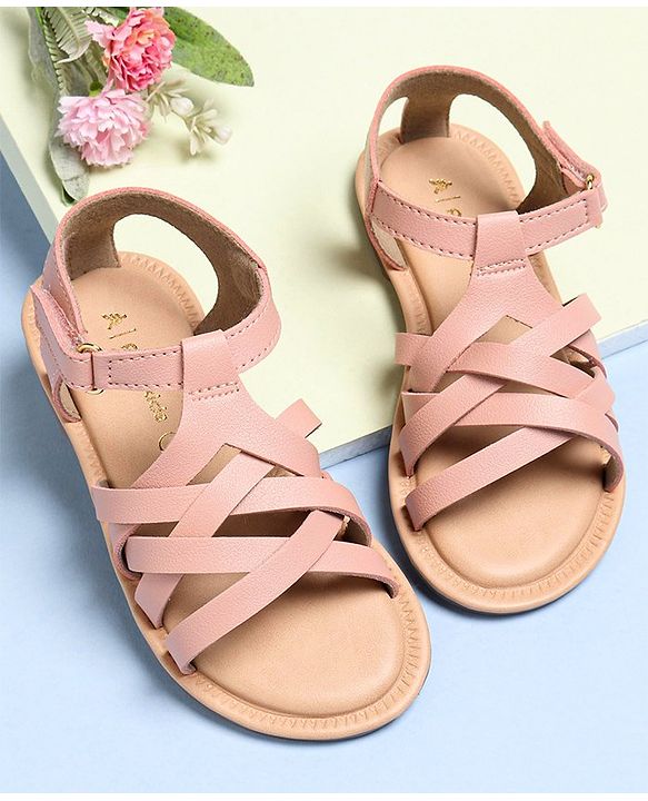 Pine Kids Sandals With Velcro Closure - Pink