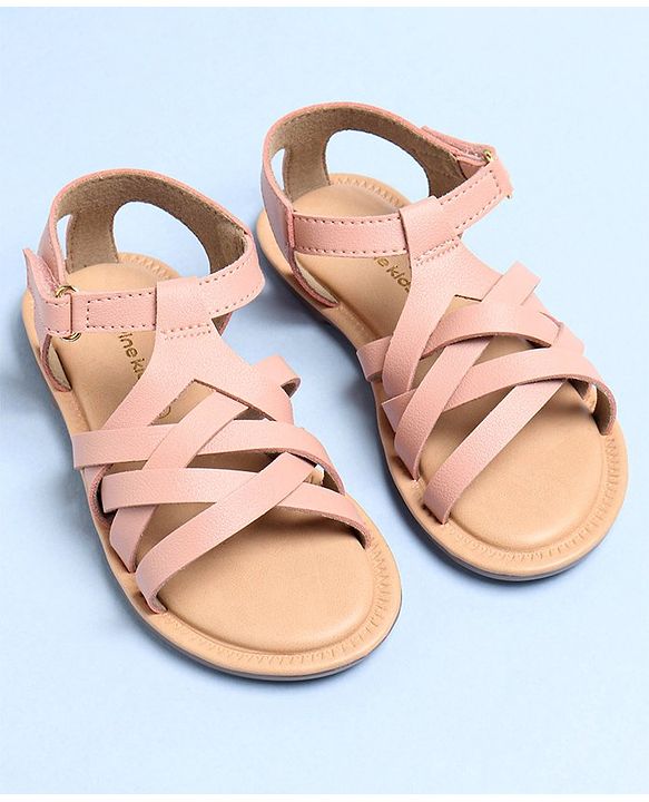 Pine Kids Sandals With Velcro Closure - Pink