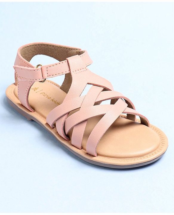 Pine Kids Sandals With Velcro Closure - Pink