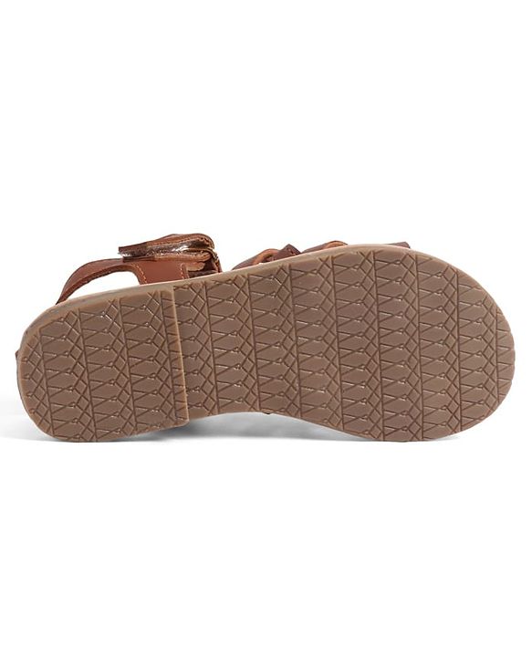 Pine Kids Sandals With Velcro Closure - Brown