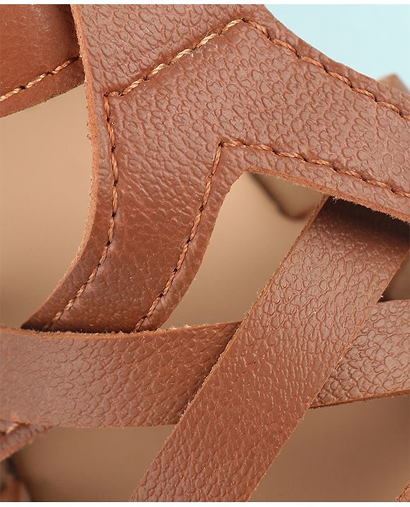 Pine Kids Sandals With Velcro Closure - Brown