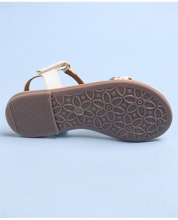 Pine Kids Sandals With Velcro Closure - White