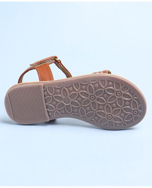 Pine Kids Sandals With Velcro Closure - White