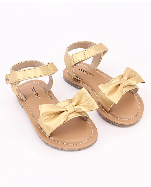 Golden party wear discount sandals