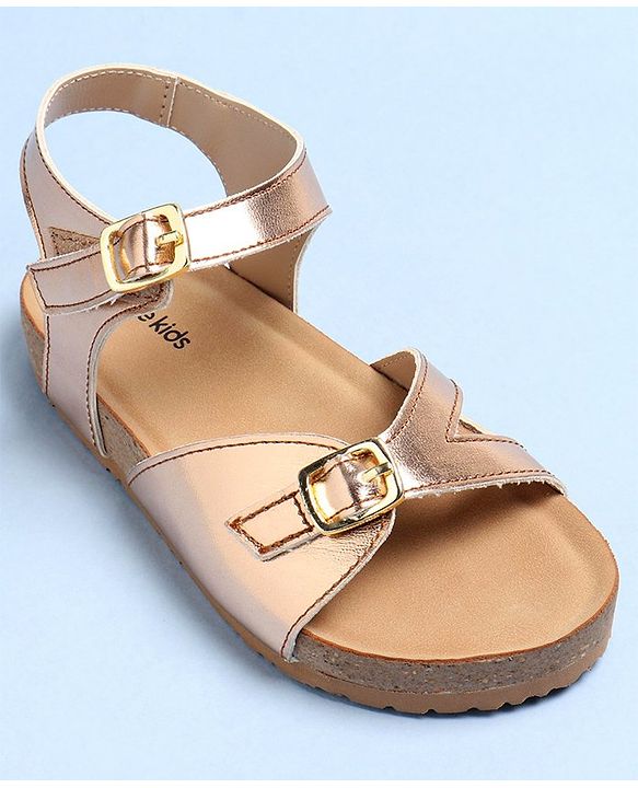 Pine Kids Sandals With Buckle Closure - Rose Gold