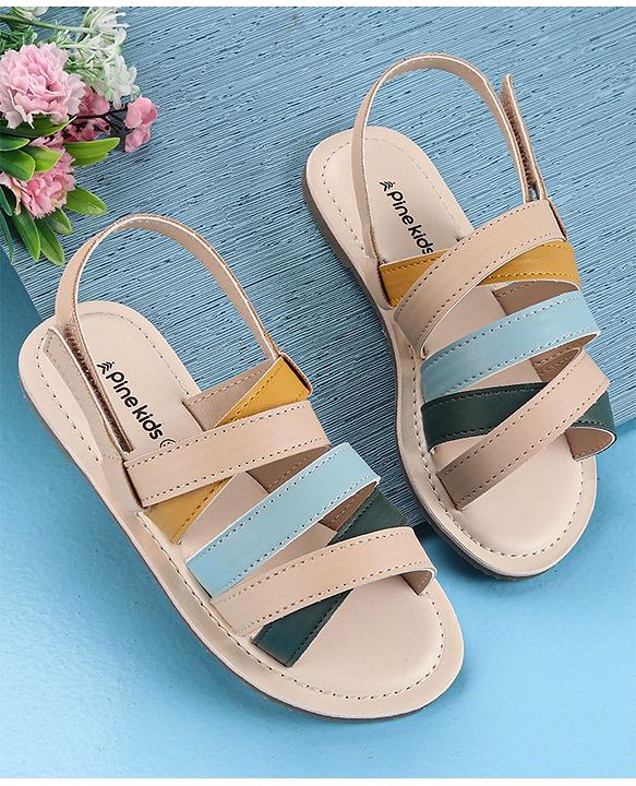 Pine Kids Open Toe Sandals - Blue Ochre