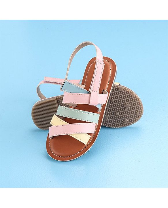 Pine Kids Open Toe Sandals - Pink Blue