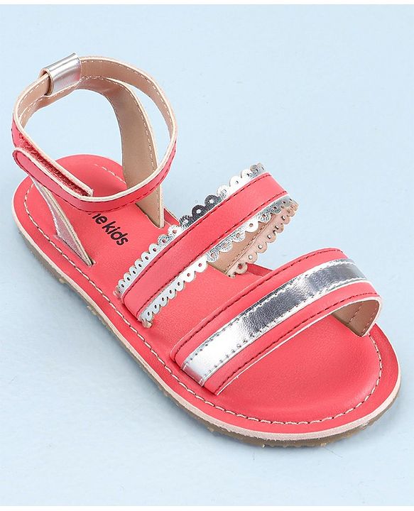 Pine Kids Party Wear Sandals - Pink