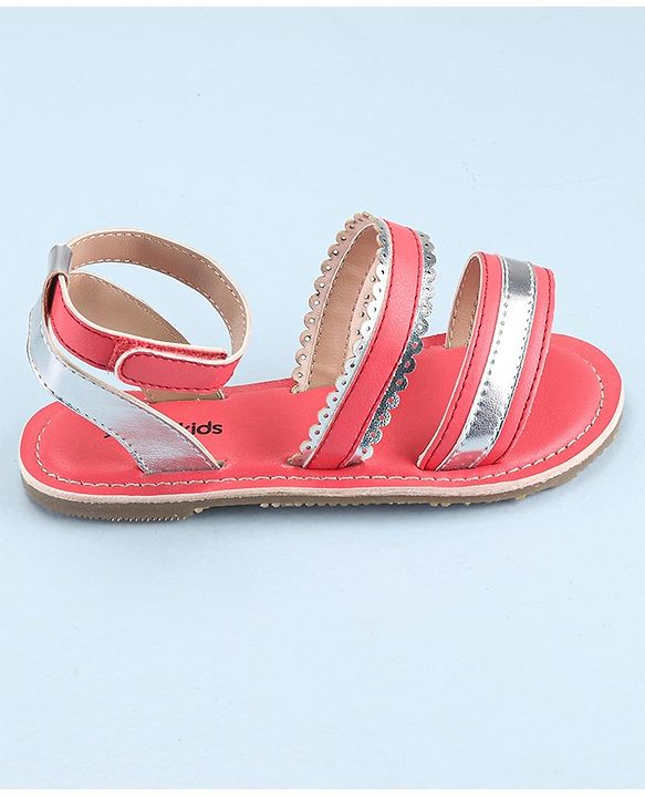 Pine Kids Party Wear Sandals - Pink
