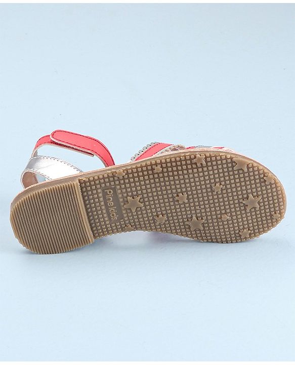 Pine Kids Party Wear Sandals - Pink