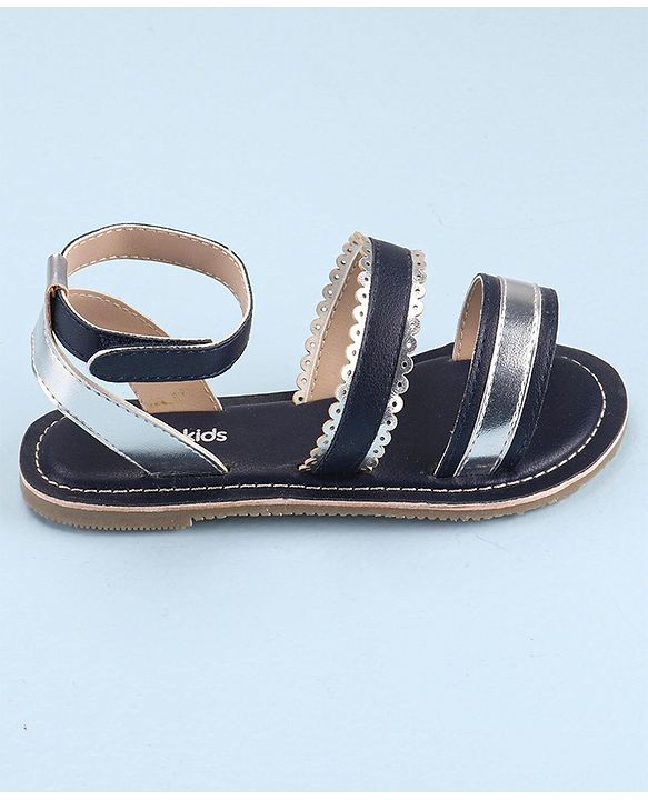 Pine Kids Party Wear Sandals - Navy Blue