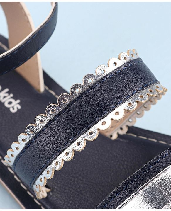 Pine Kids Party Wear Sandals - Navy Blue