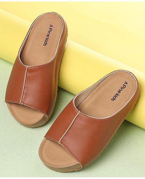 Pine Kids Open Toe Sandals - Tan